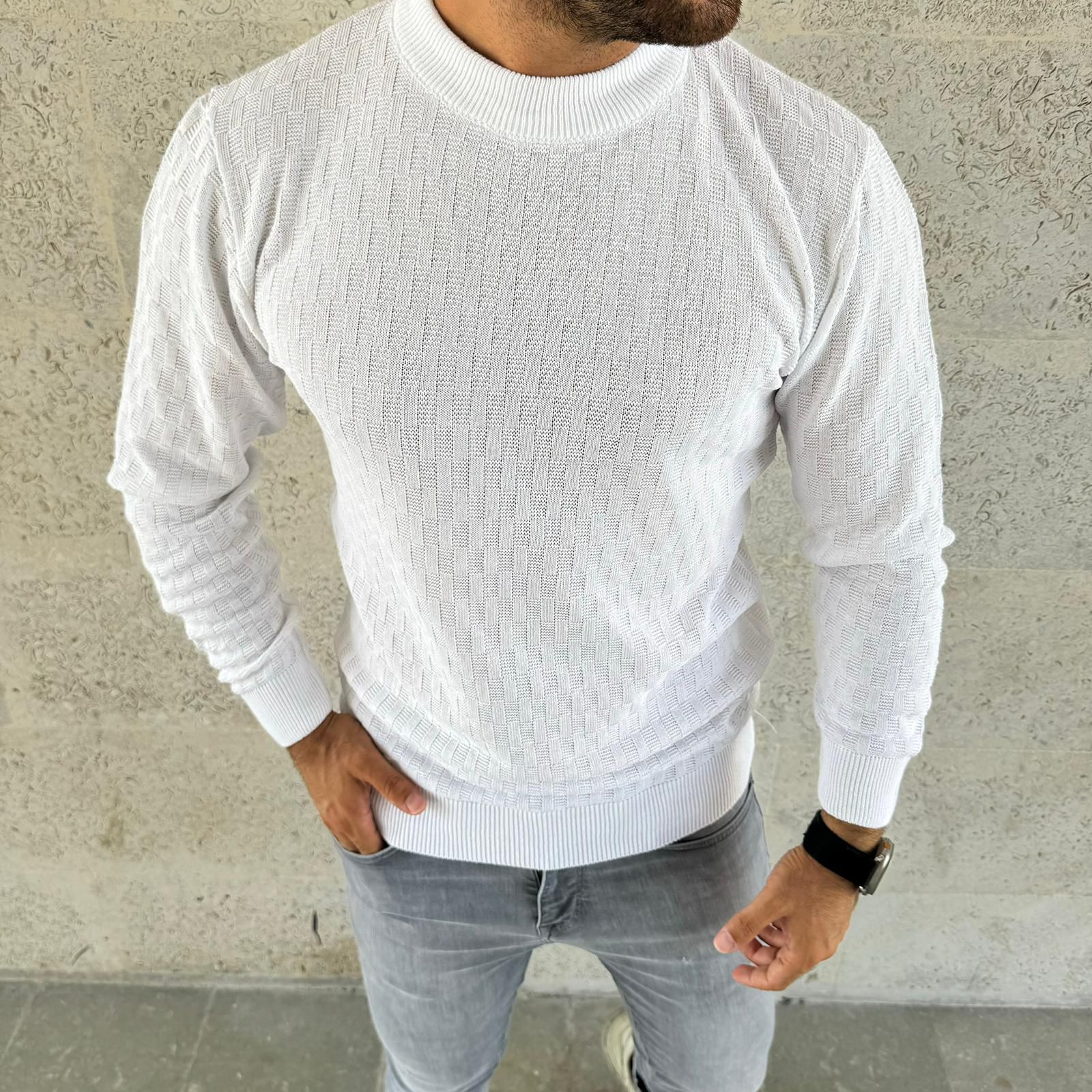 WhatsApp Image 2024-08-21 at 4.25.19 PM Basic Džemper Bela - Image 1